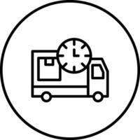 ícone de vetor de tempo de entrega