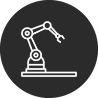 ícone de vetor de braço de robô