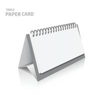 design de calendário em branco isolado no modelo 3d branco em cores