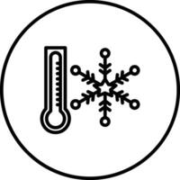 frio temperatura vetor ícone