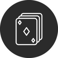 ícone de vetor de cartas de jogar