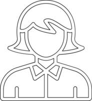 ícone de vetor de empregada