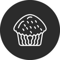 ícone de vetor de cupcake