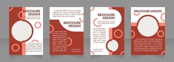 café anúncio design de layout de brochura em branco. modelo de cartaz vertical definido com espaço vazio da cópia para o texto. coleta de relatórios corporativos pré-fabricados. páginas de papel de folheto editáveis vetor