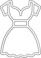 ícone de vetor de vestido de festa
