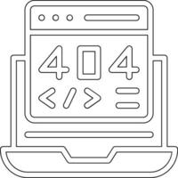 ícone de vetor de erro 404