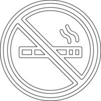 não fumando área vetor ícone