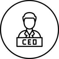 CEO vetor ícone