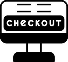 ícone de vetor de checkout