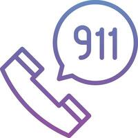 ligar 911 vetor ícone