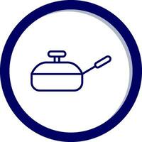 ícone de vetor de frigideira