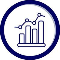 ícone de vetor de gráfico de barras