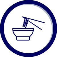 ícone de vetor de macarrão