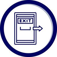 ícone de vetor de porta de saída