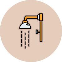 ícone de vetor de cabeça de chuveiro
