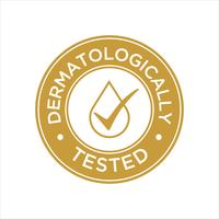 Ícone Dermatologicamente testado vetor