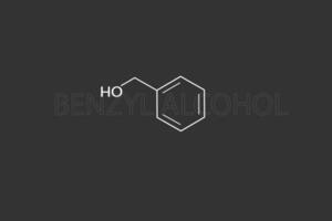 benzil álcool molecular esquelético químico Fórmula vetor