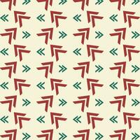 Duplo Setas; flechas vermelho verde na moda vetor Projeto recorrente padronizar ilustração