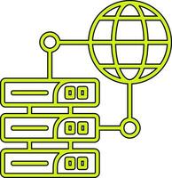 ícone de vetor de hospedagem na web