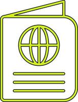 ícone de vetor de passaporte