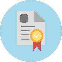 certificado vetor ícone