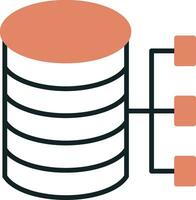ícone de vetor de banco de dados