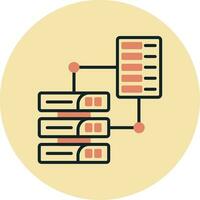 ícone de vetor de transferência de dados