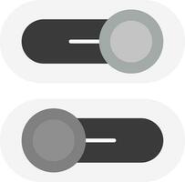 interruptor cinzento escala ícone vetor