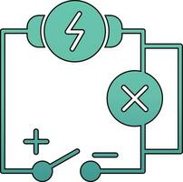 ícone de vetor de circuito elétrico