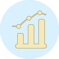 ícone de vetor de gráfico de barras