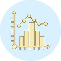 ícone de vetor de histograma