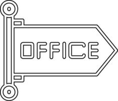 ícone de vetor de escritório