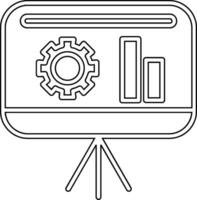 ícone de vetor de apresentação