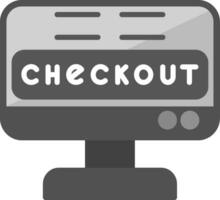 ícone de vetor de checkout