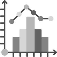 ícone de vetor de histograma