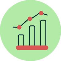 ícone de vetor de gráfico de barras