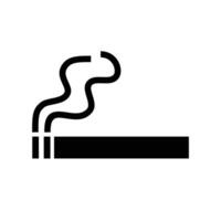 vetor fumar área ícone vetor logotipo modelo ilustração Projeto