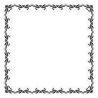 vetor elegante ornamental quadro, Armação em branco fundo