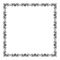 vetor elegante ornamental quadro, Armação em branco fundo