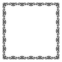 vetor elegante ornamental quadro, Armação em branco fundo