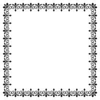 vetor elegante ornamental quadro, Armação em branco fundo