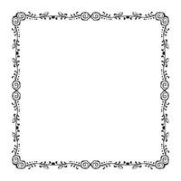 vetor elegante ornamental quadro, Armação em branco fundo