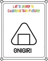 desenhando vetor imagem onigiri