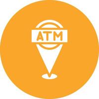 atm localização vetor ícone