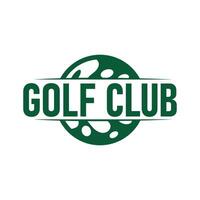 golfe clube logotipo Projeto e ao ar livre esporte vetor golfe bastão e bola modelo ilustração