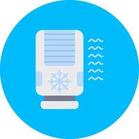 ar condicionador plano círculo ícone vetor