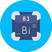 bismuto plano círculo ícone vetor