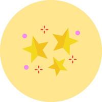 Estrela plano círculo ícone vetor