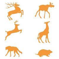 coleção do animais ícone imagens a partir de de várias vetor modelos