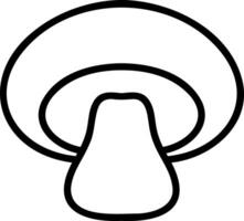 rabisco cogumelo ícone vegetal saudável Comida estêncil vetor ilustração